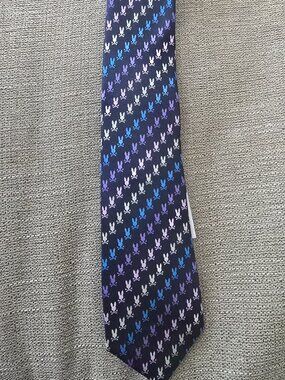 Psycho Bunny Tie 100% Silk English Fabric Made In USA NWT